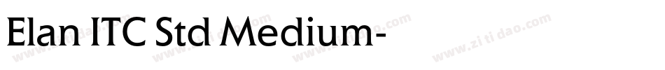 Elan ITC Std Medium字体转换
